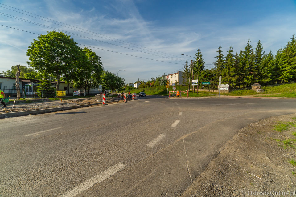 Przebudowa skrzyżowania ulic Plebiscytowej i Olsztyńskiej. foto: Jacek Piech