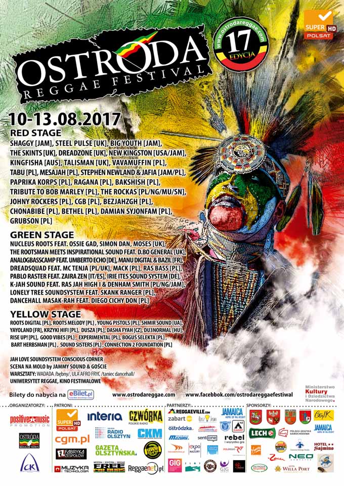 plakat Ostróda Reggae Festival 2017