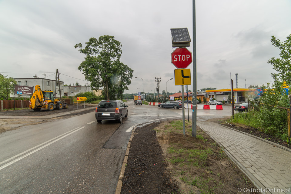 Nowe skrzyżowanie tymczasowej DK7 z ulicą Plebiscytową. foto: Jacek Piech