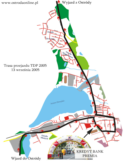 Mapa przejazdu TDP 2005, 13 września 2005