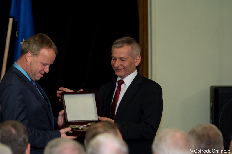 Burmistrz Osterode am Harz Klaus Becker oraz burmistrz Ostródy Czesław Najmowicz.