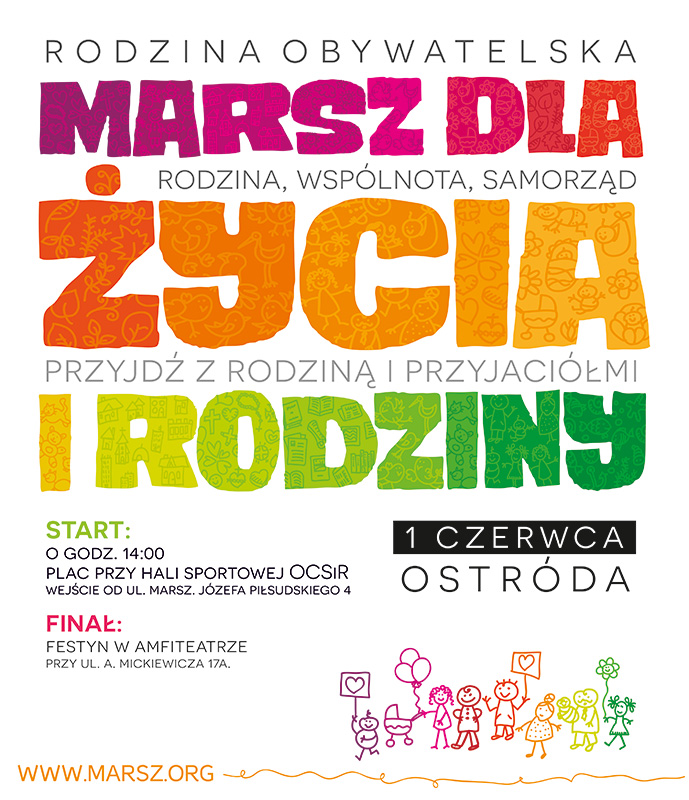 Plakat Marszu Dla życia i Rodziny