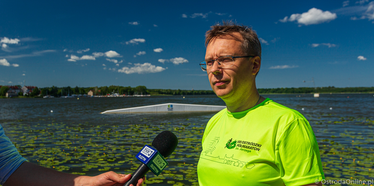 Krzysztof Bagiński, dyrektor Ostródzkiego Półmaratonu św. Jerzego