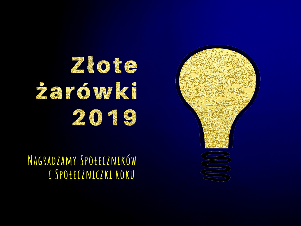 ilustracja: Złote Żarówki 2019