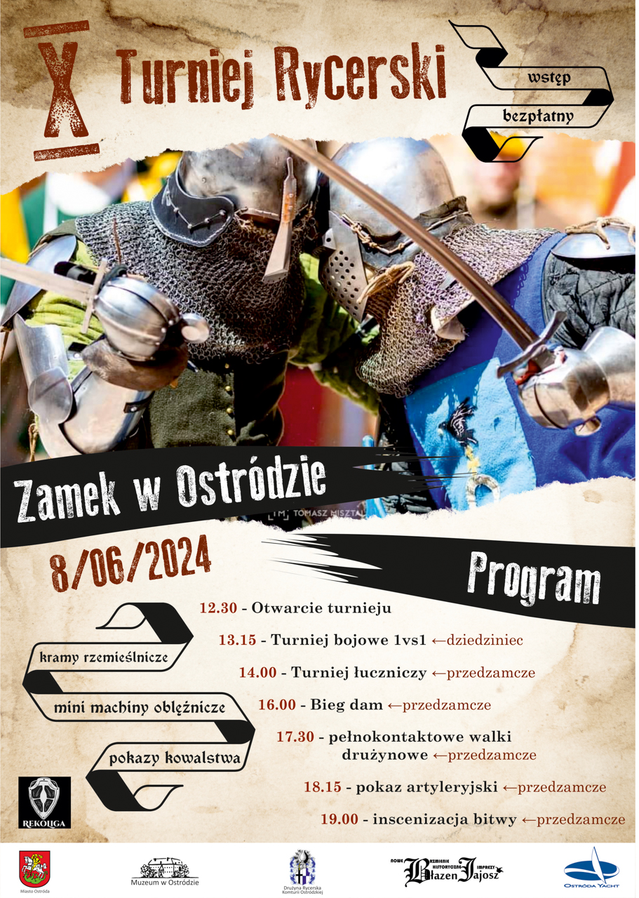 Turniej rycerski w Ostródzie - plakat