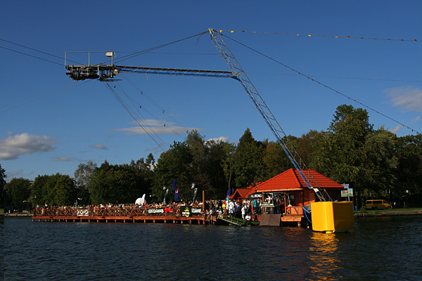 Wyciąg nart wodnych w Ostródzie. foto: Jacek Piech